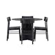 Spisegruppe Venture Home Bootcut 110 med 4 stk Montros