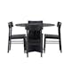 Spisegruppe Venture Home Bootcut 110 med 4 stk Montros