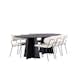Spisegruppe Venture Home Bootcut Oval med 6 Chico Stoler