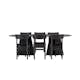 Spisegruppe Venture Home Bootcut Oval med 6st Montros Spisestoler