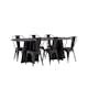 Spisegruppe Venture Home Bootcut Oval med 6 stk Tempe