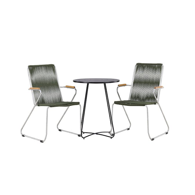 Cafégruppe Venture Home Bacong Bord med 2 Bois Stoler
