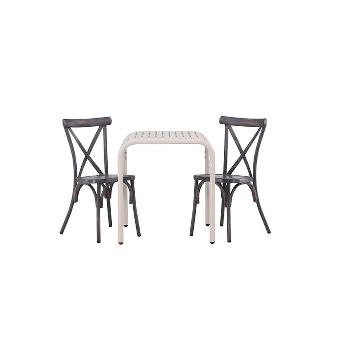 Cafégruppe Venture Home Borneo Bord med 2 Tablas Stoler