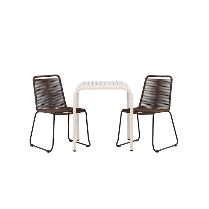 Cafégruppe Venture Home Borneo Bord med 2 Lindos Stoler