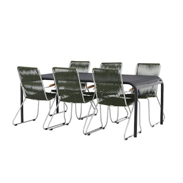 Spisegruppe Venture Home Borneo Bord med 6 Bois Stoler