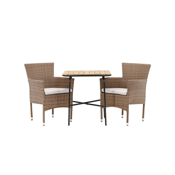Cafégruppe Venture Home Holmbeck Bord med 2 Malina Stoler