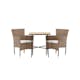 Cafégruppe Venture Home Holmbeck Bord med 2 Malina Stoler