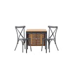 Cafégruppe Venture Home Diego Bord med 2 Tablas Stoler