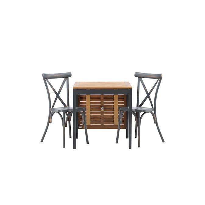 Cafégruppe Venture Home Diego Bord med 2 Tablas Stoler