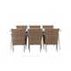 Spisegruppe Venture Home Lina Bord med 6 Malina Stoler