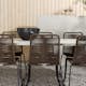 Spisegruppe Venture Home Lina Bord med 6 Lindos Stoler