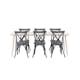 Spisegruppe Venture Home Lina Bord med 6 Tablas Stoler