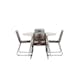 Spisegruppe Venture Home Lina Bord med 4 Lindos Stoler