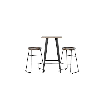 Spisegruppe Venture Home Tempe med 2 stk Ozark Stoler