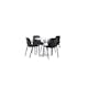 Spisegruppe Venture Home Hamden Ø80 cm med 4 Baltimore Stoler