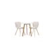 Spisegruppe Venture Home Leonora Ø65 cm med 2 stk Lilja Stoler