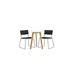 Spisegruppe Venture Home Leonora Ø65 cm med 2 stk Kenth Stoler