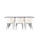Spisegruppe Venture Home Astrid med 6 Edina Stoler