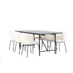 Spisegruppe Venture Home Astrid med 6 Edina Stoler