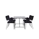 Spisegruppe Venture Home Astrid med 6 Yesterday Stoler