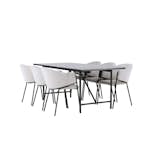 Spisegruppe Venture Home Astrid med 6 Evelina Stoler