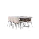 Spisegruppe Venture Home Astrid med 6 Modesto Stoler