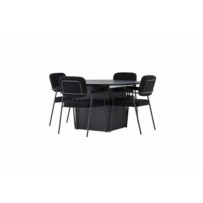 Spisegruppe Venture Home Matilda med 4 Yesterday Stoler