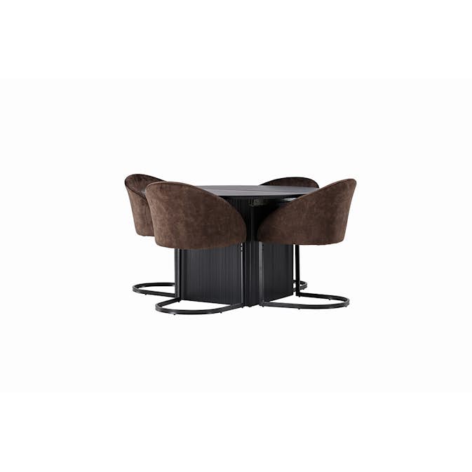 Spisegruppe Venture Home Matilda med 4 Evening Stoler