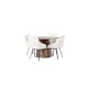Spisegruppe Venture Home Lanzo Ø120 cm med 4 stk Rosie Stoler