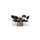 Spisegruppe Venture Home Lanzo med 6 Stella Stoler