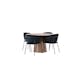 Spisegruppe Venture Home Lanzo med 4 Selma Stoler