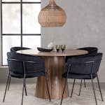 Spisegruppe Venture Home Lanzo med 4 Selma Stoler