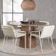 Spisegruppe Venture Home Lanzo med 6 Tvist Stoler
