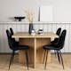 Spisegruppe Venture Home Leo med 4 Polar Stoler
