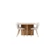 Spisegruppe Venture Home Leo med 4 Lilja Stoler