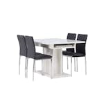Spisegruppe Venture Home Pluto med 4 Lily Stoler