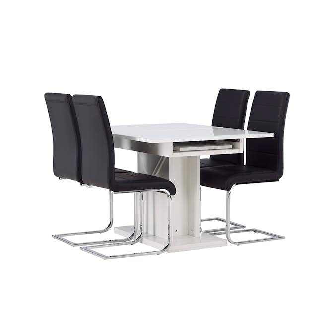 Spisegruppe Venture Home Pluto med 4 Tempo Stoler