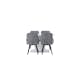 Spisegruppe Venture Home Pluto med 4 Rosie Stoler