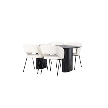 Spisegruppe Venture Home Isolde med 4 stk Day Stoler