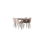 Spisegruppe Venture Home Andy med 4 stk Night Stoler