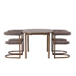 Spisegruppe Venture Home Andy Ø120 cm med 4st Morning Spisestoler