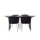Spisegruppe Venture Home Andy Ø120 cm med 4st Selma Spisestoler