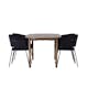 Spisegruppe Venture Home Andy Ø120 cm med 4st Selma Spisestoler