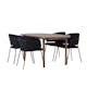 Spisegruppe Venture Home Andy Ø120 cm med 4st Selma Spisestoler
