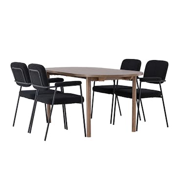 Spisegruppe Venture Home Andy med 4 Yesterday Stoler