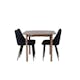 Spisegruppe Venture Home Andy med 4 Night Stoler