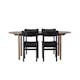 Spisegruppe Venture Home Andy med 4 Montros Stoler