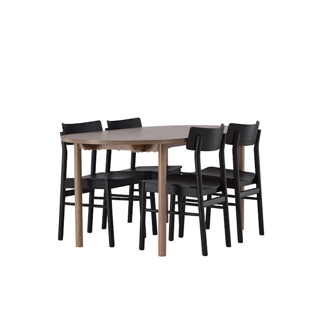 Spisegruppe Venture Home Andy med 4 Montros Stoler