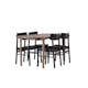 Spisegruppe Venture Home Andy med 4 Montros Stoler