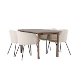 Spisegruppe Venture Home Andy med 4 Berit Stoler